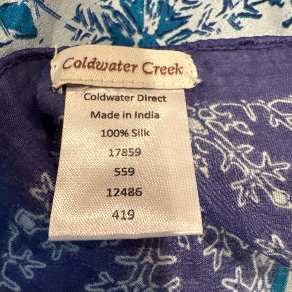 Coldwater Creek silk scarf - Picture 3 of 9